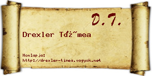 Drexler Tímea névjegykártya