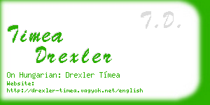 timea drexler business card