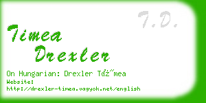 timea drexler business card